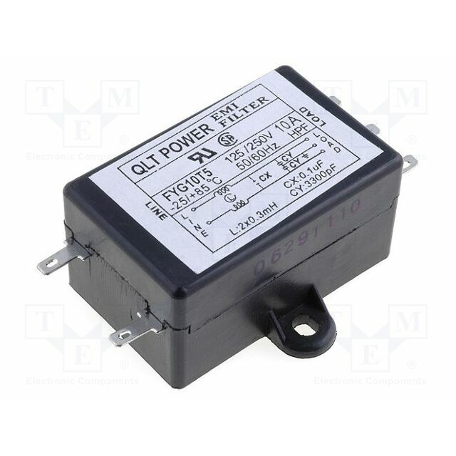 QLT POWER Filter: anti-interference; 250VAC; Cx: