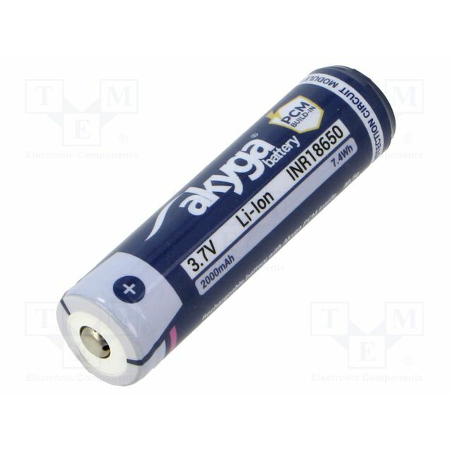AKYGA BATTERY Re-battery: Li-Ion; 18650,MR18650