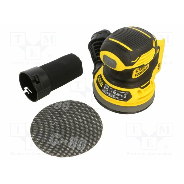 STANLEY Finishing sander; battery; 125mm; 18VDC