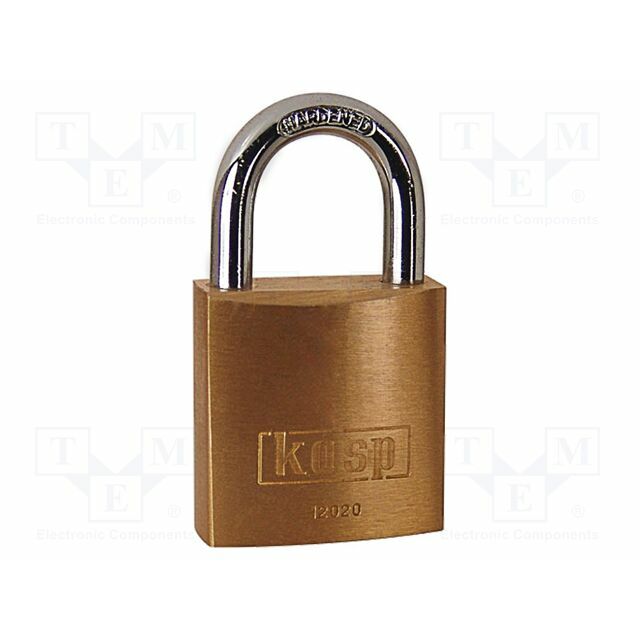 KASP Padlock; shackle; brass; Protection: low
