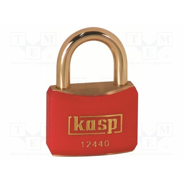 KASP Padlock; shackle; brass; Protection: low
