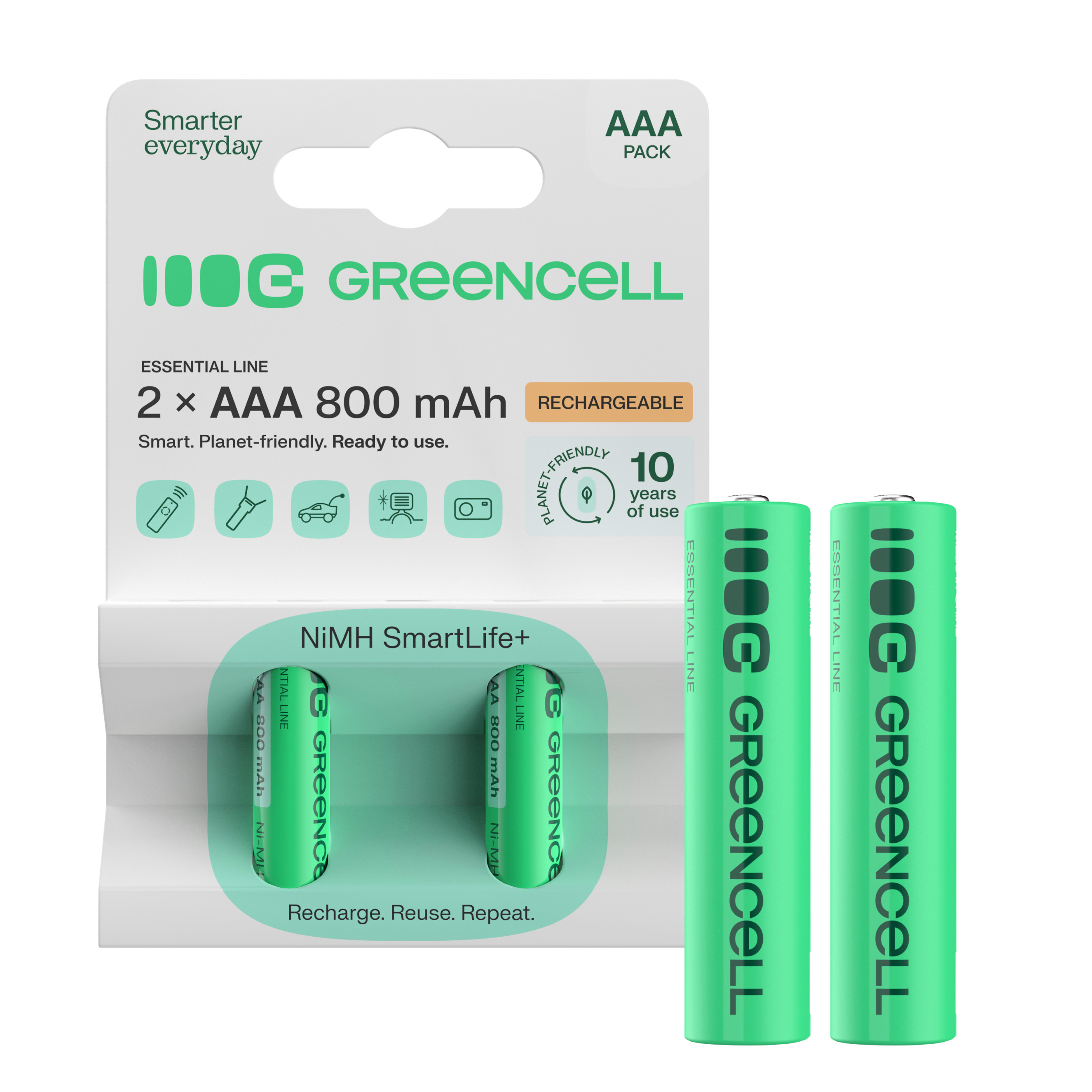 Green Cell 2x Akumulator AAA HR03
