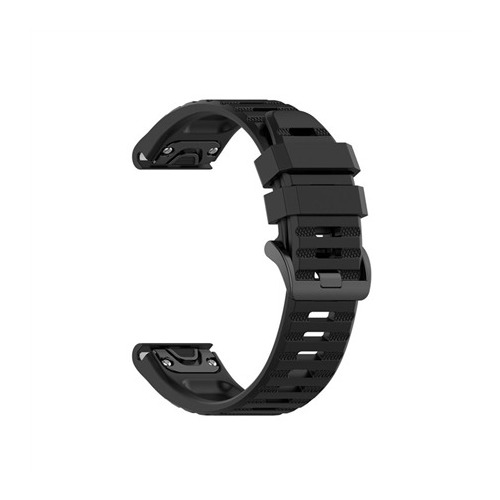 Fixed QuickFit silikoniranneke 22 mm musta