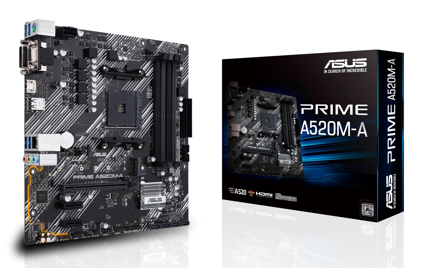 Mātesplate ASUS PRIME A520M-A II/CSM AMD