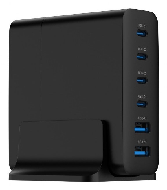Gembird TA-UC-2A4C-PD75-01-BK Universālais USB Tīkla Lādētājs