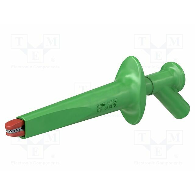 STAUBLI Clip-on probe; crocodile; 16A; green