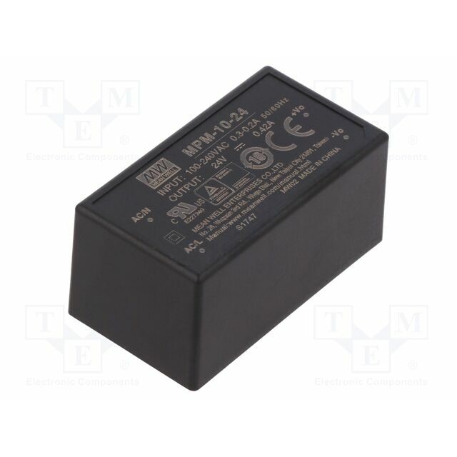 MEAN WELL Converter: AC/DC; 10W; Uin: