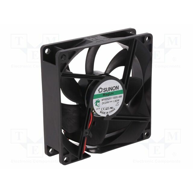 SUNON Fan: DC; 92x92x25mm; axial; 24VDC