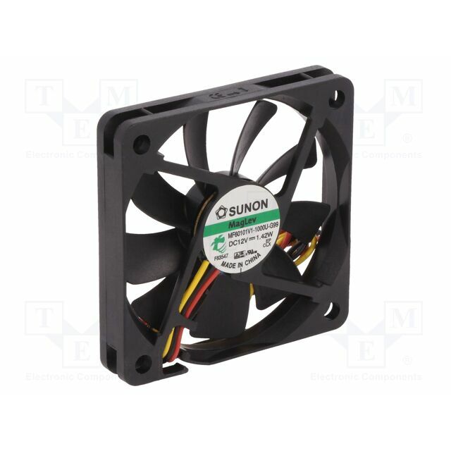 SUNON Fan: DC; 60x60x10mm; axial; 12VDC