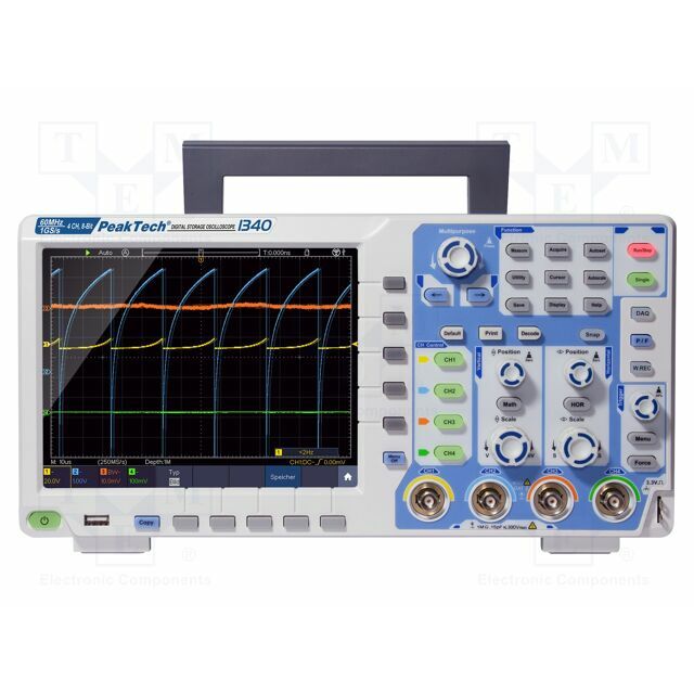 PEAKTECH Oscilloscope: digital; Ch: 4; 60MHz