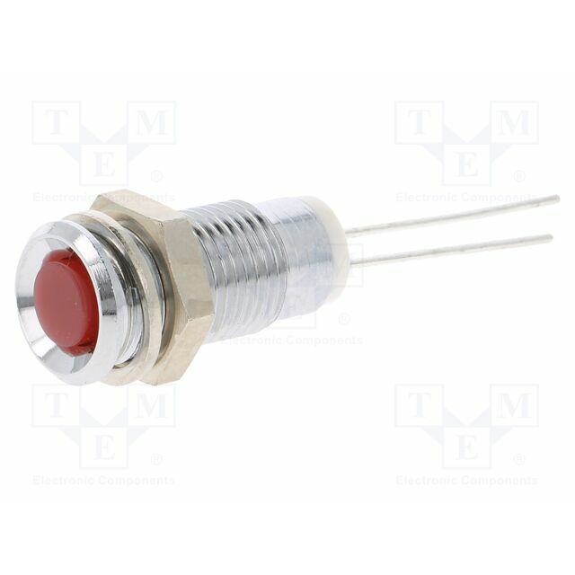 MENTOR Indicator: LED; prominent; red; Ø8mm