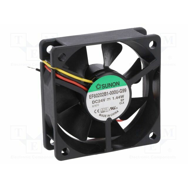SUNON Fan: DC; 60x60x20mm; axial; 24VDC