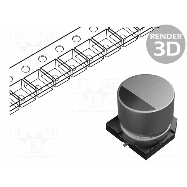 PANASONIC Capacitor: electrolytic; SMD; 1000uF; 63VDC