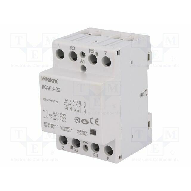 ISKRA Contactor: 4-pole installation; 63A; 230VAC