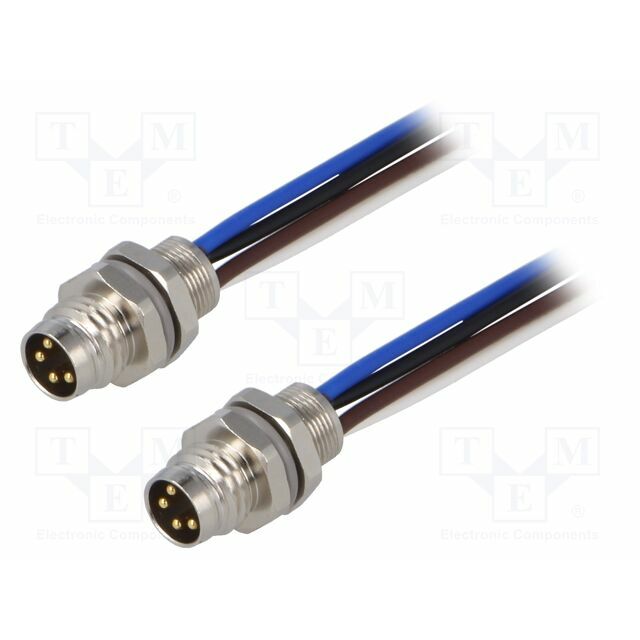 TE CONNECTIVITY Connector: M8; male; PIN: