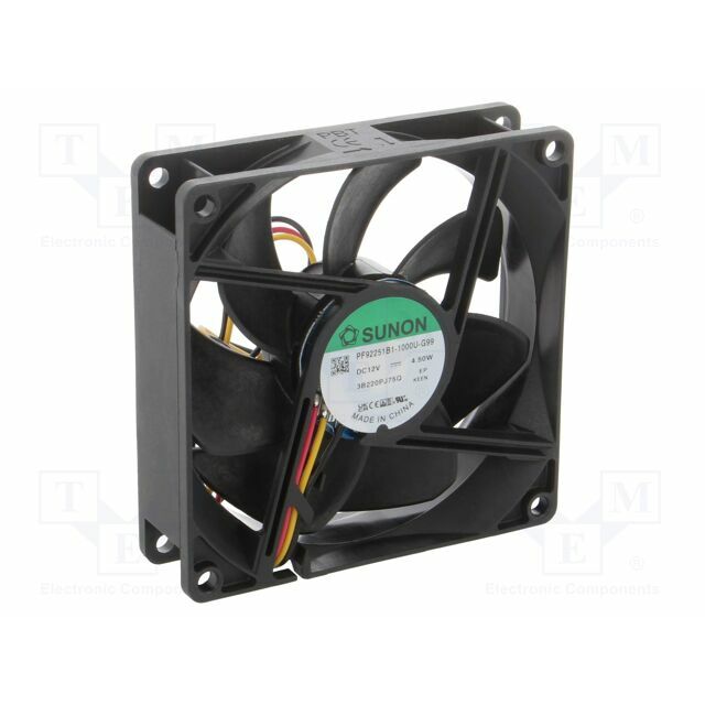 SUNON Fan: DC; 92x92x25mm; axial; 12VDC