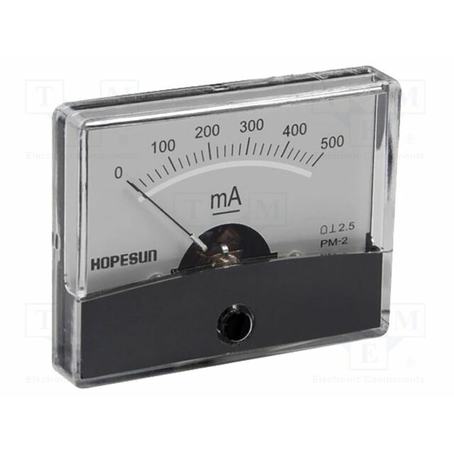 VELLEMAN Ammeter; on panel; I DC: