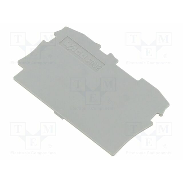 WAGO End piece; grey; W: 0