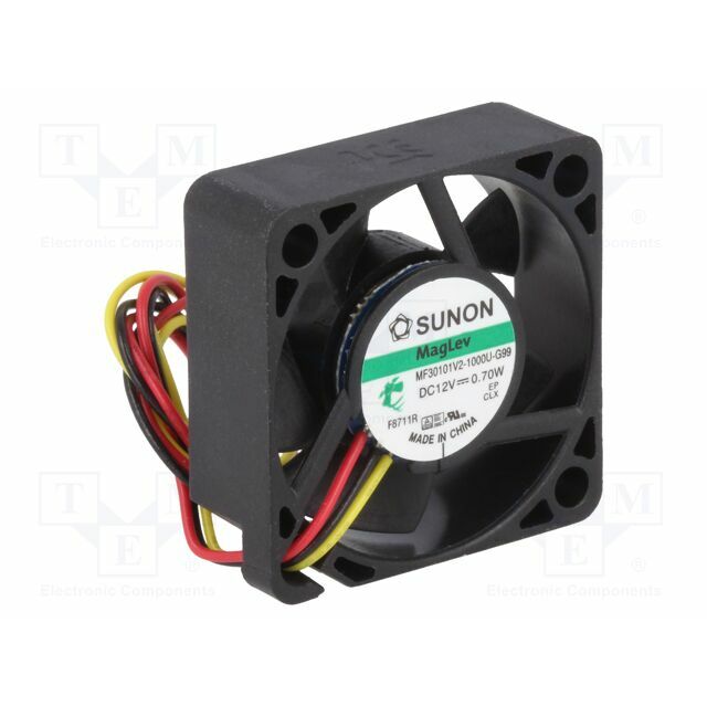 SUNON Fan: DC; 30x30x10mm; axial; 12VDC