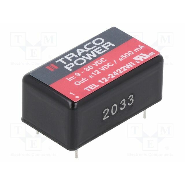 TRACO POWER Converter: DC/DC; 12W; Uin: