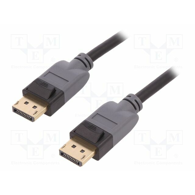 Cable; DisplayPort plug,both sides; 8K