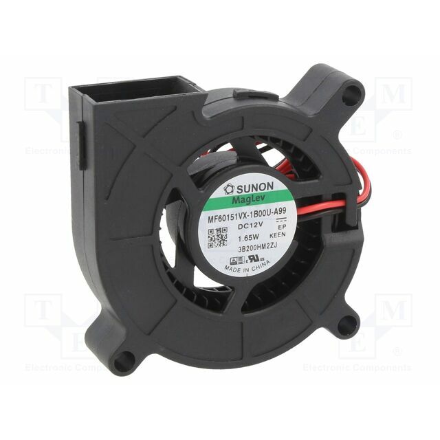 SUNON Fan: DC; 60x60x15mm; blower; 12VDC