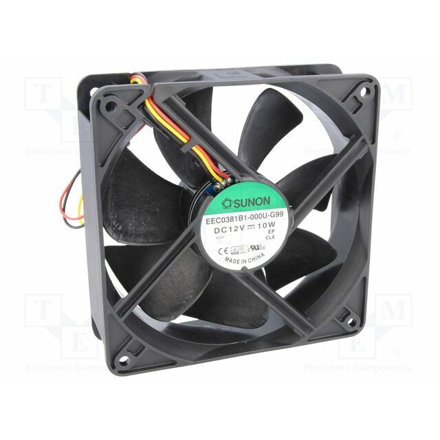 SUNON Fan: DC; 120x120x38mm; axial; 12VDC