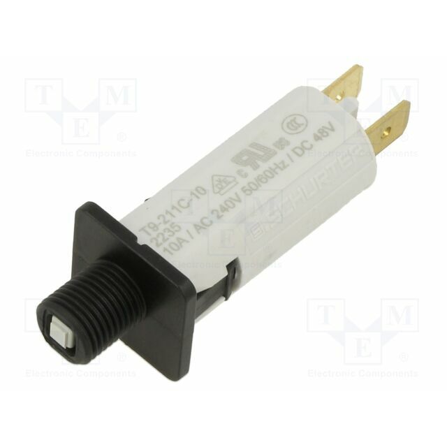 SCHURTER Circuit breaker; 240VAC; 48VDC; 10A