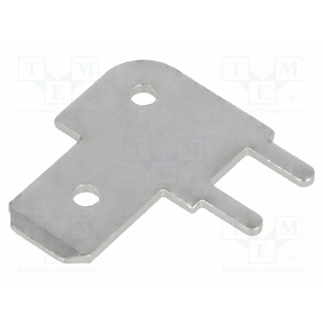 TE CONNECTIVITY Terminal: flat; 6.3mm