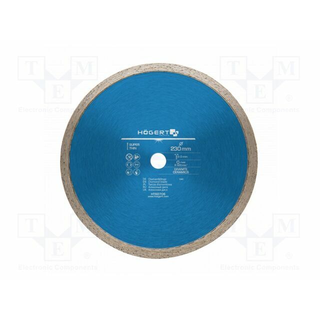 HÖGERT TECHNIK Cutting diamond wheel; Ø: