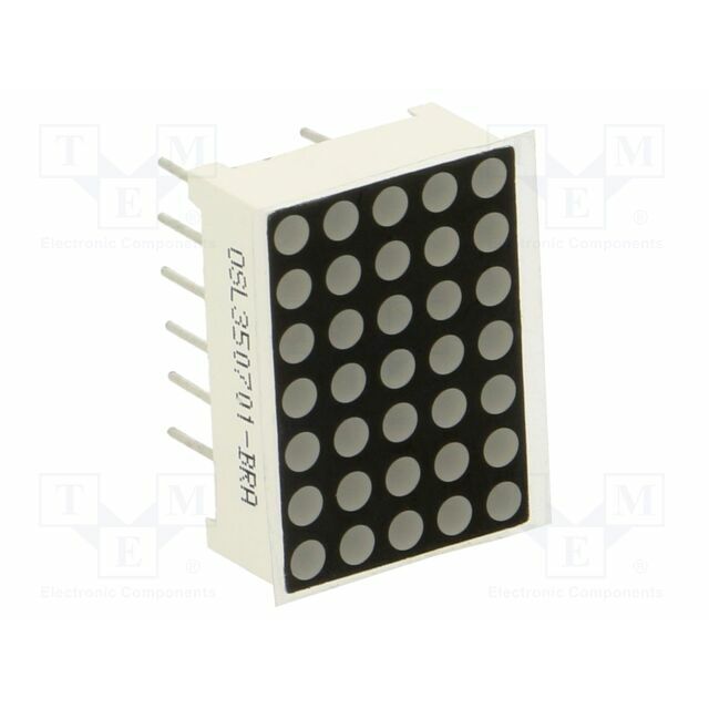 OPTOSUPPLY Display: LED; matrix; 5x7; red