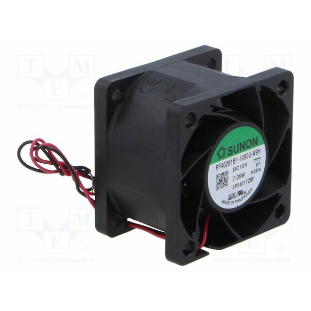 SUNON Fan: DC; 40x40x28mm; axial; 12VDC