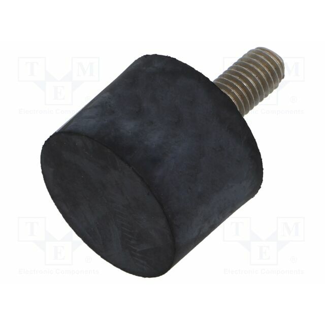 ELESA+GANTER Vibroisolation foot; Ø: 30mm; Thread