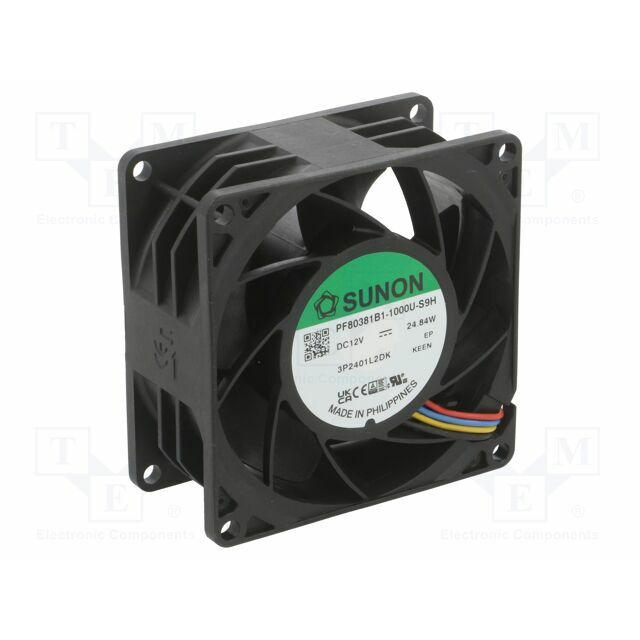 SUNON Fan: DC; 80x80x38mm; axial; 12VDC