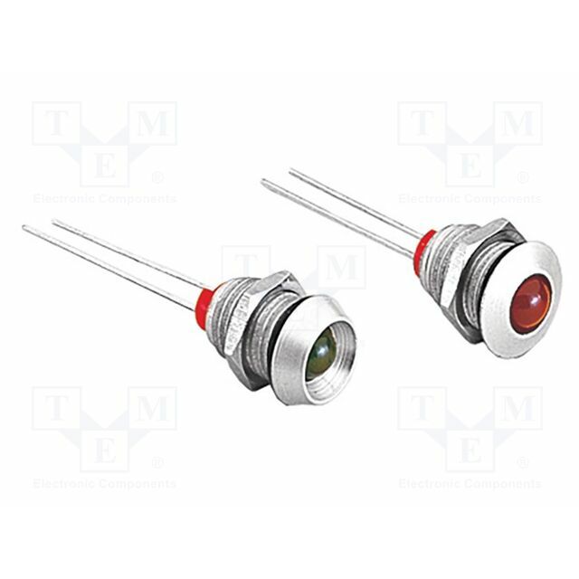 BULGIN Indicator: LED; yellow; IP66; 5mm