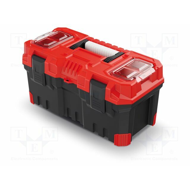 KISTENBERG Chest; tool case; black-red; polymer