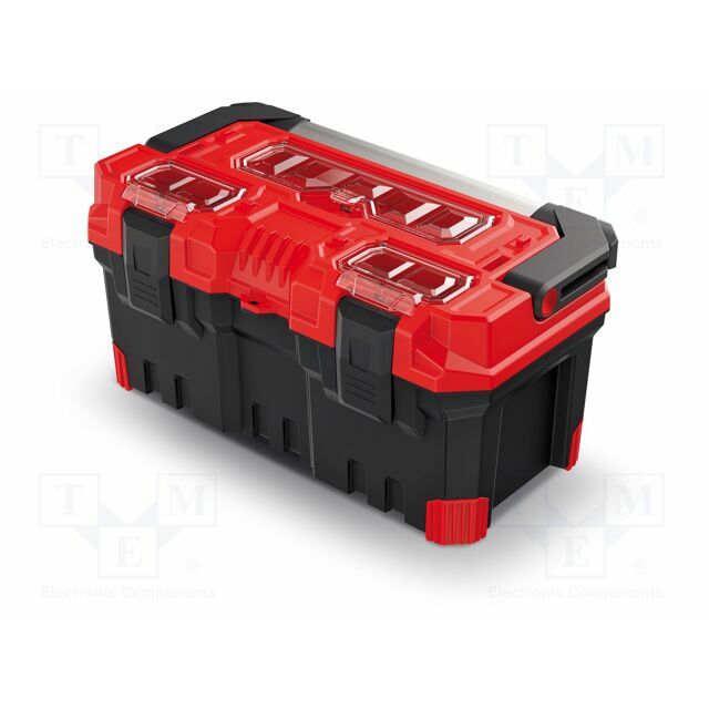 KISTENBERG Chest; tool case; black-red; polymer