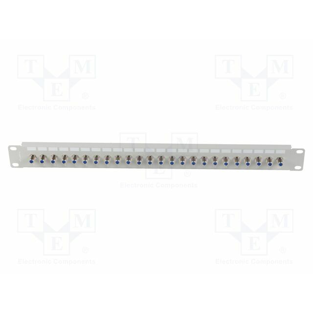 LANBERG Patch panel; RACK; black; F