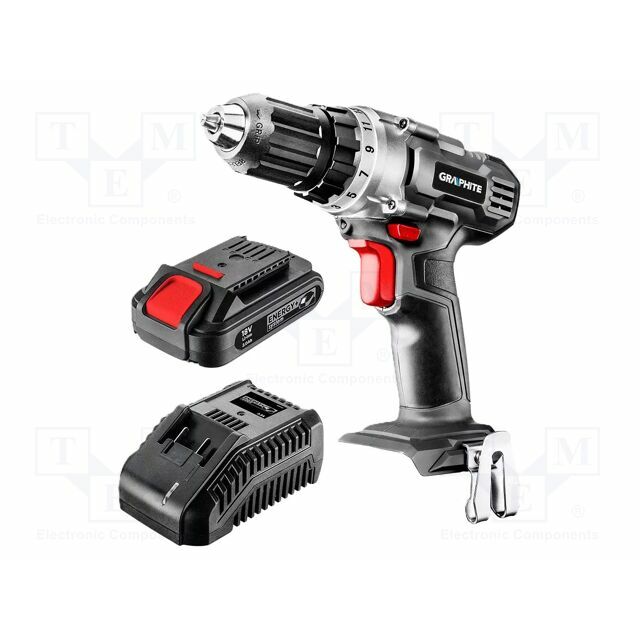 GRAPHITE Drill/driver; battery; drilling,screwdriving; 18VDC