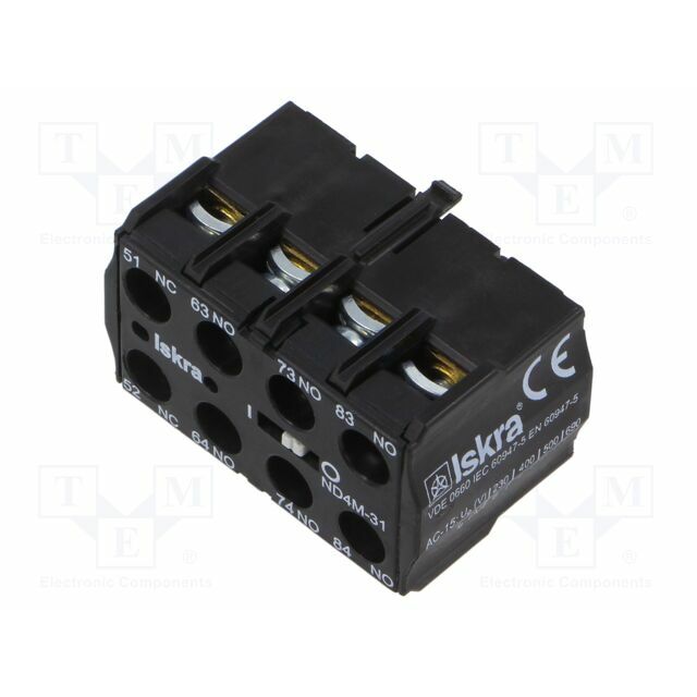 ISKRA Relays accessories: auxiliary contacts; NC