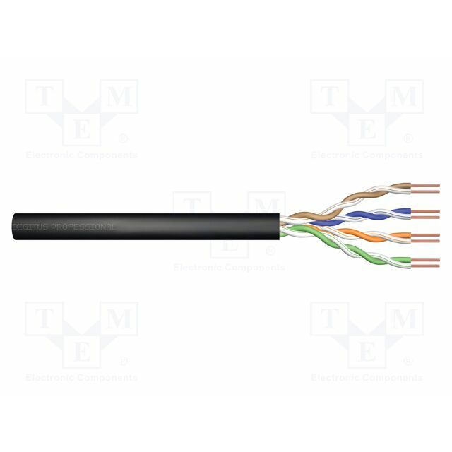 DIGITUS Wire; U/UTP; Cat 5e; 4x2x24AWG