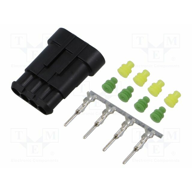 TE CONNECTIVITY Connector: wire-wire; plug; male