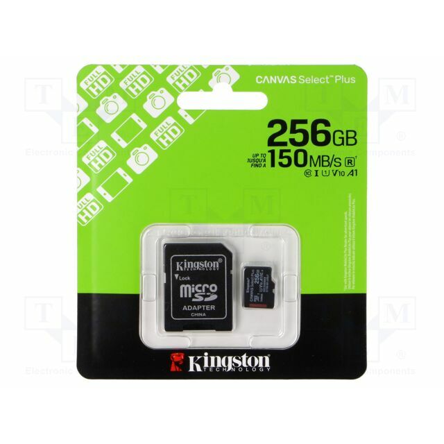 Kingston Technology Memory card; microSDXC; 256GB
