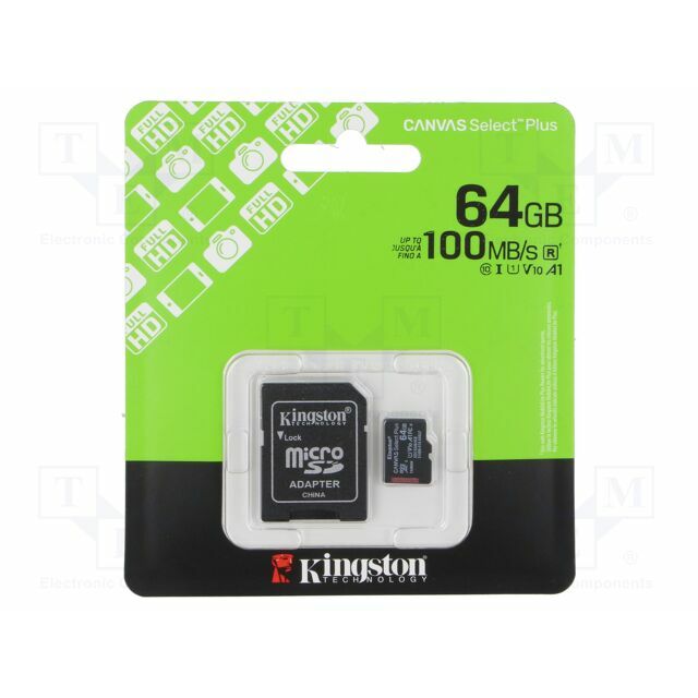 Kingston Technology Memory card; microSDXC; 64GB