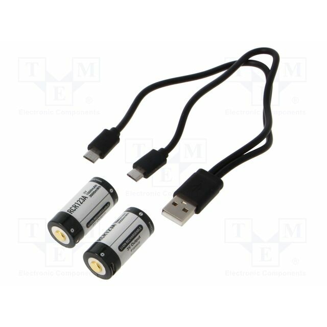 KEEPPOWER Re-battery: Li-Ion; 16340,RCR123A; 1000mAh