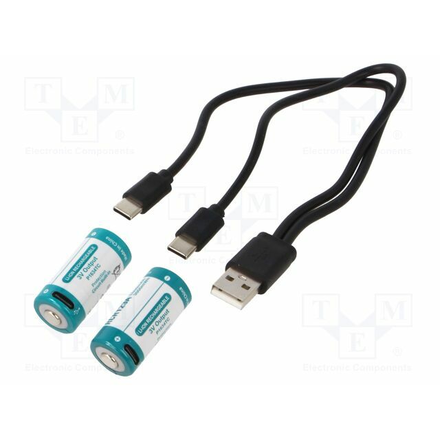 KEEPPOWER Re-battery: Li-Ion; 16340,RCR123A; 1000mAh