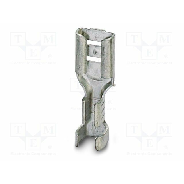 PHOENIX CONTACT Tip: flat; non-insulated; silver