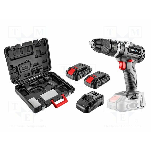 GRAPHITE Drill/driver; battery; percussion drilling,screwdriving