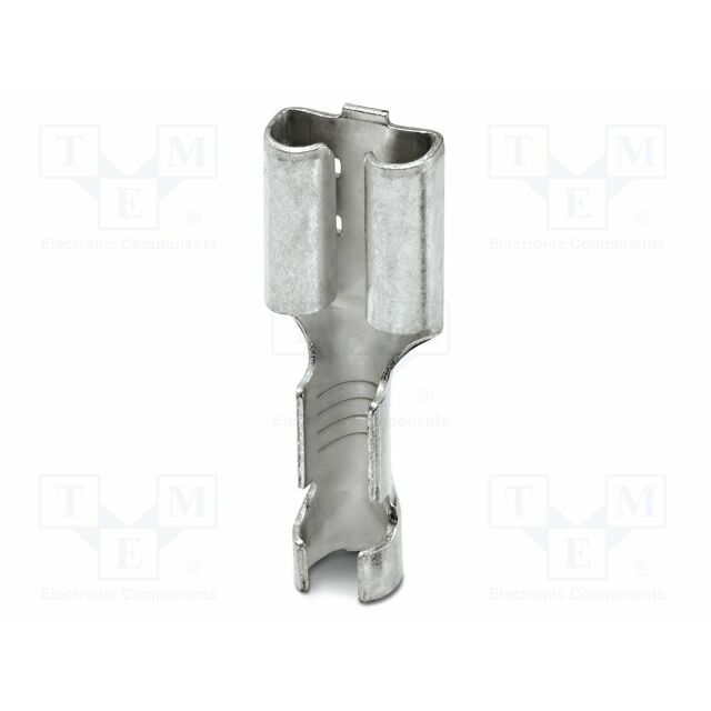 PHOENIX CONTACT Tip: flat; non-insulated; silver