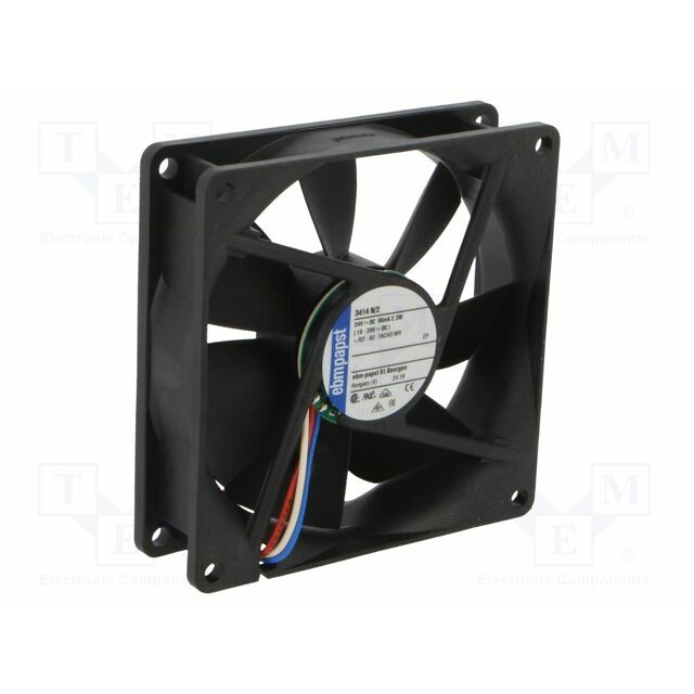 EBM-PAPST Fan: DC; 92x92x25mm; axial; 24VDC